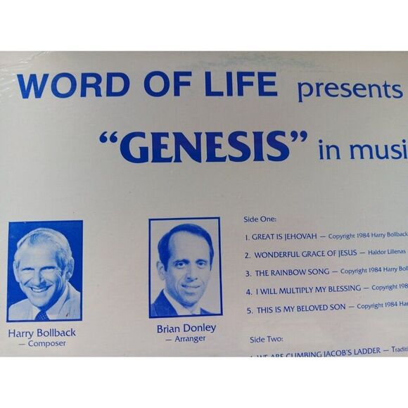 Word of Life Presents "Genesis" Vinyl Record Album Lp NEW SEALED 1984 Religious - Picture 9 of 10